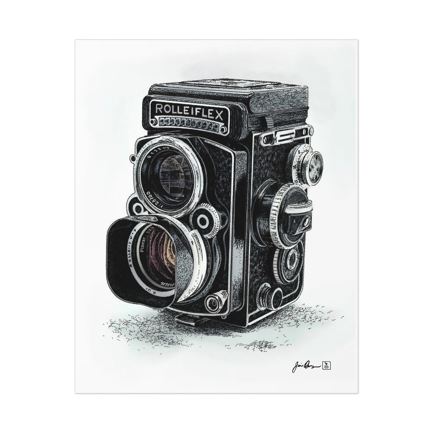 Rolliflex Camera Quality Poster Print