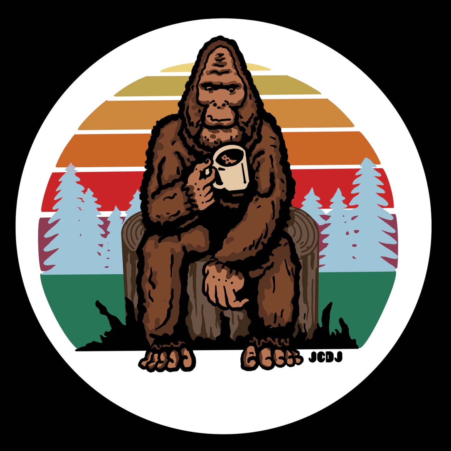 Bigfoot Coffee 4” Premium Sticker