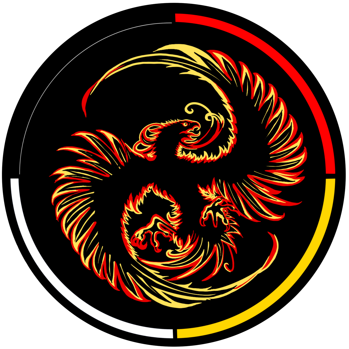 Fire 2.5” Round Premium Sticker