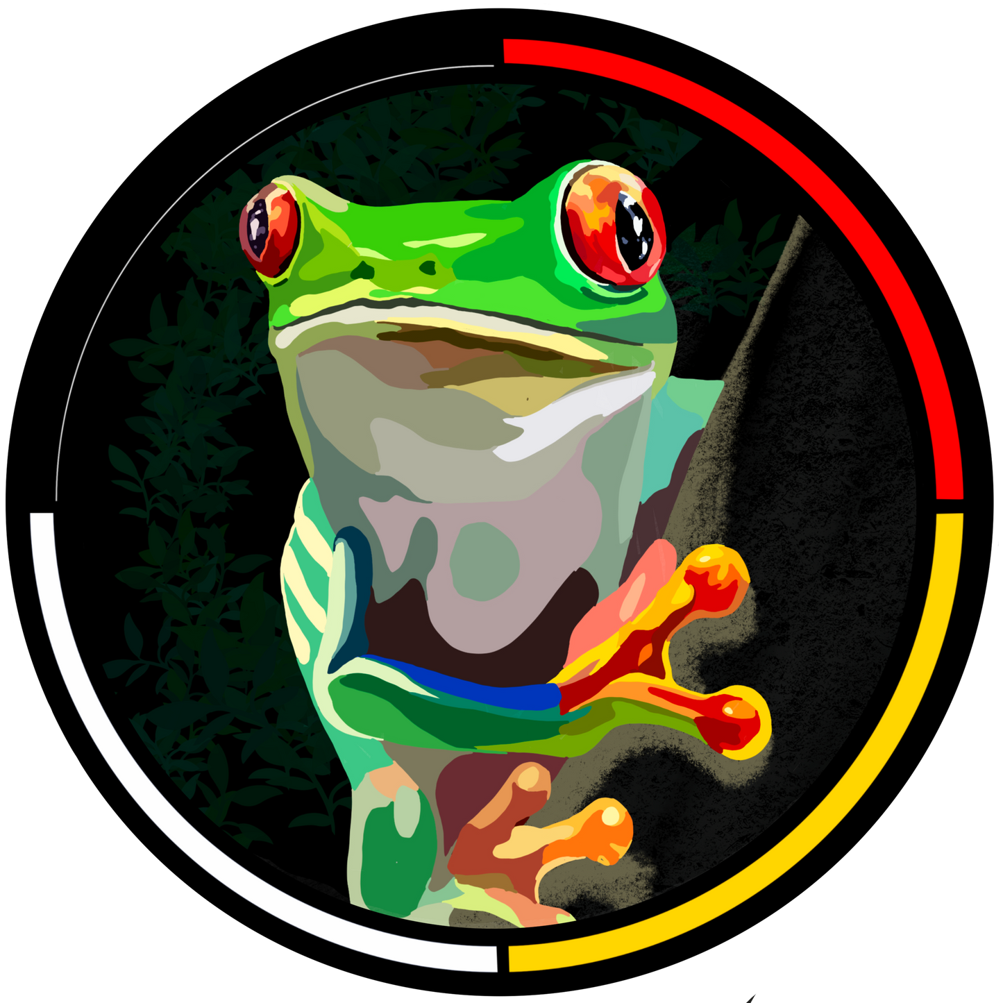 Tree Frog 2.5” Round Premium Sticker