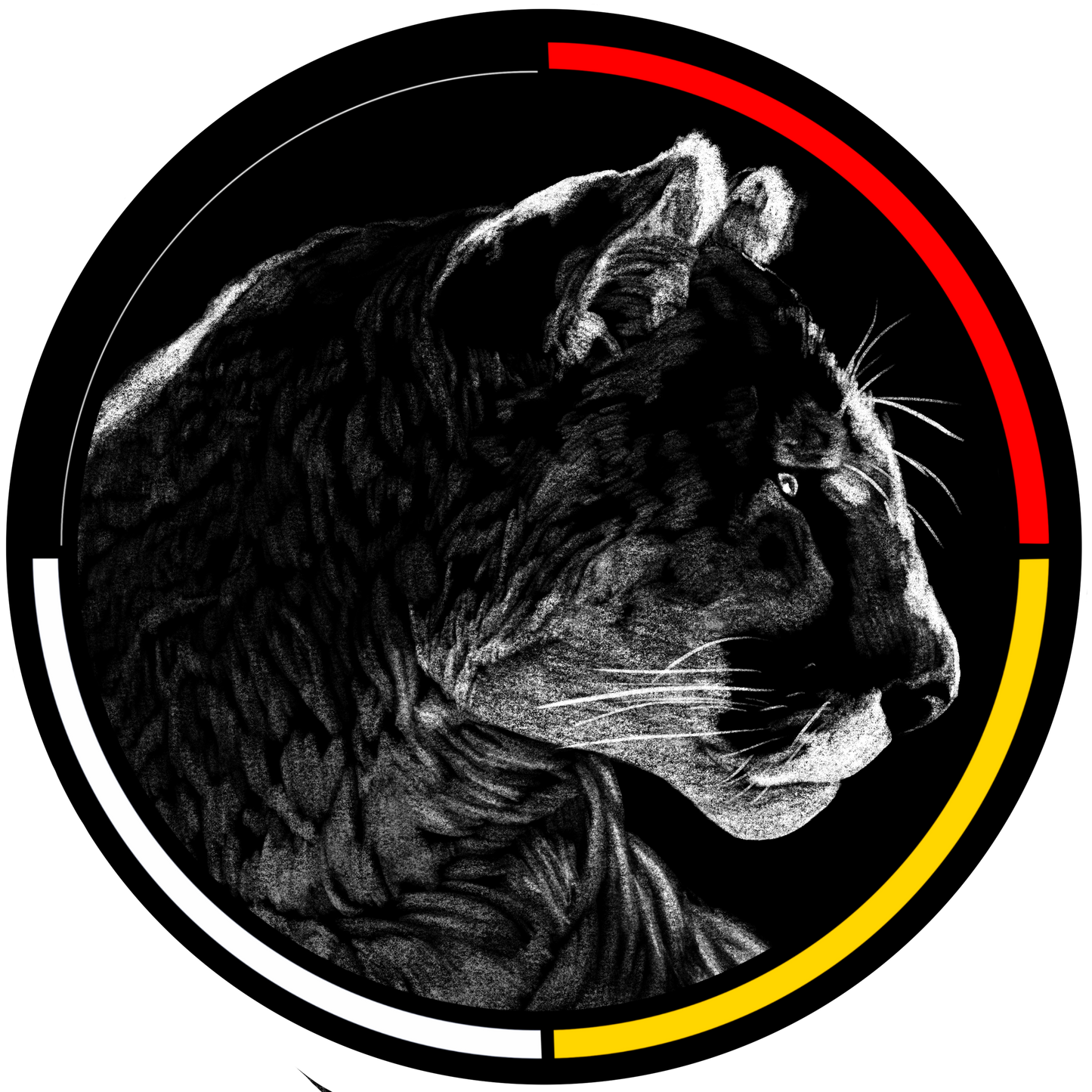 Mountain Lion 2.5” Round Premium Sticker