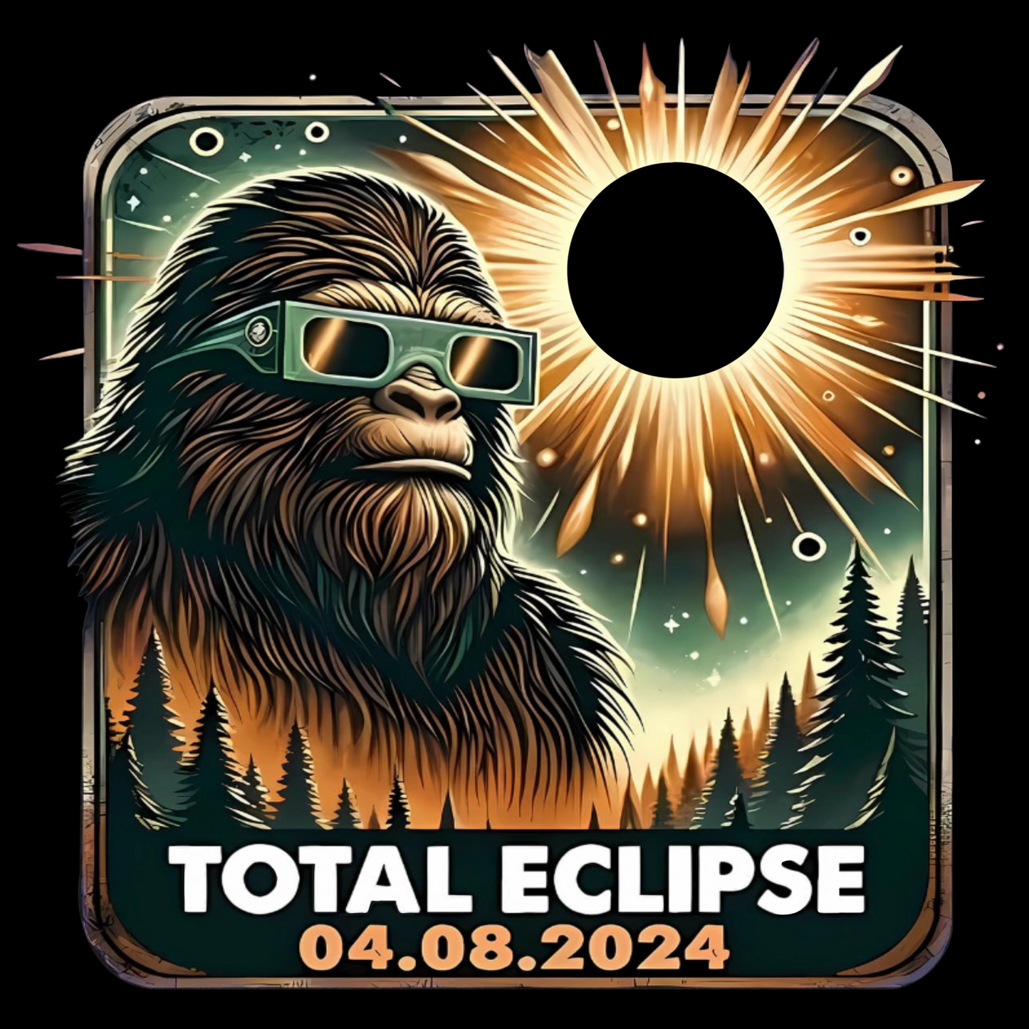 Solar Eclipse 3” Sticker Indoor\Outdoor