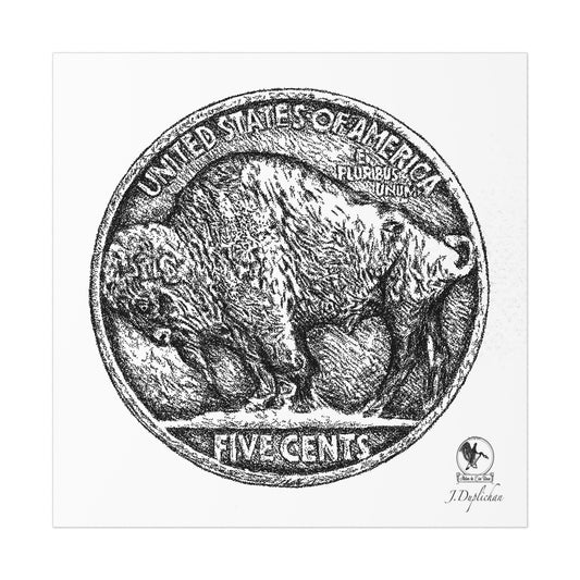 Buffalo Nickel Print