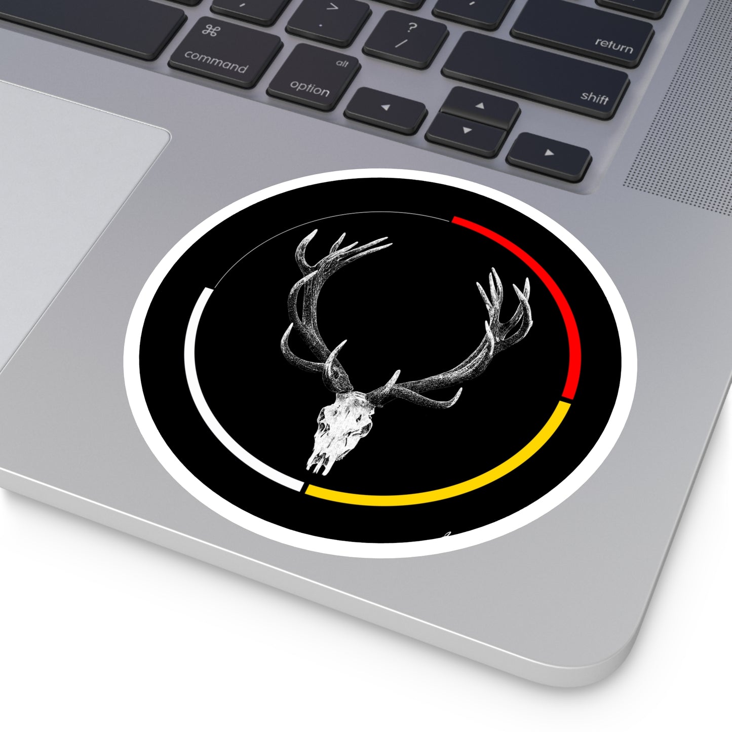 Red Stag Round Sticker Indoor\Outdoor