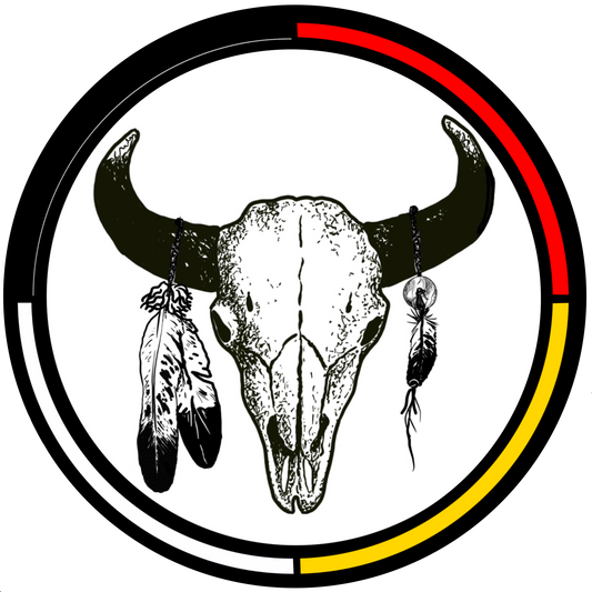 Buffalo Skull 2.5” Round Premium Sticker