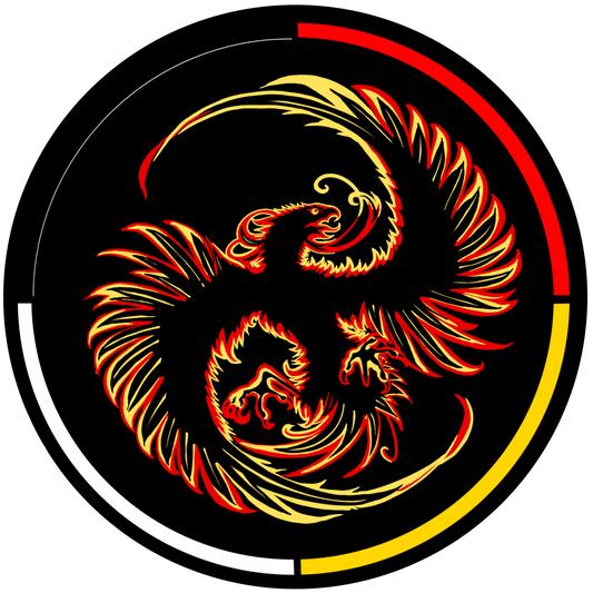Fire 2.5” Round Premium Sticker
