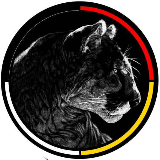 Mountain Lion 2.5” Round Premium Sticker