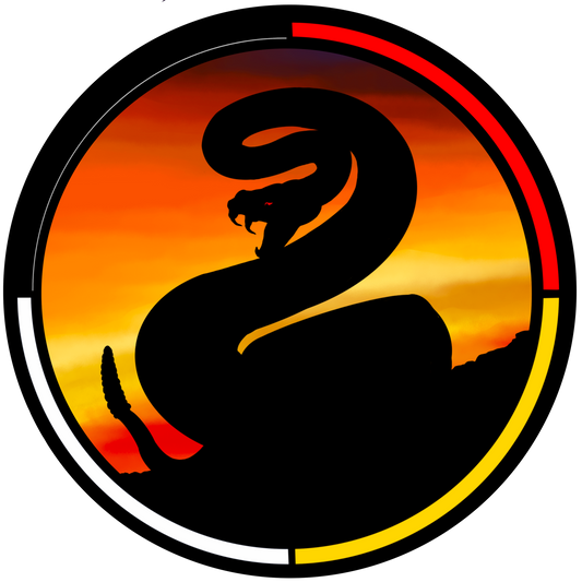 Rattlesnake 2.5” Round Premium Sticker