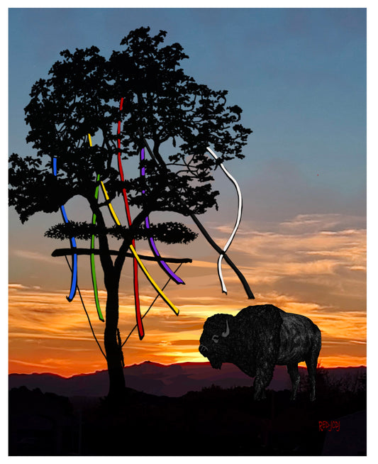 Buffalo Tree 3” Premium Sticker