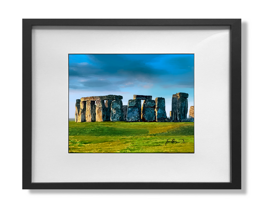 Stonehenge print framed and matted