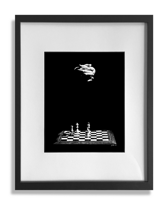 Checkmate print framed and matted