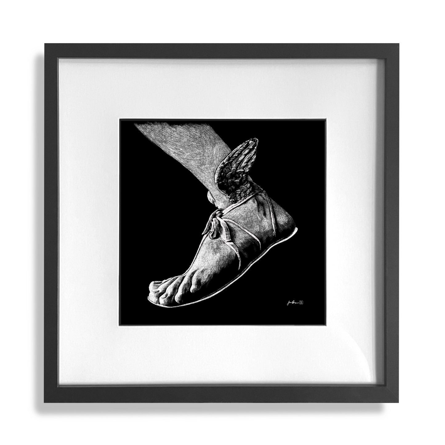 The Talaria of Hermes print framed and matted