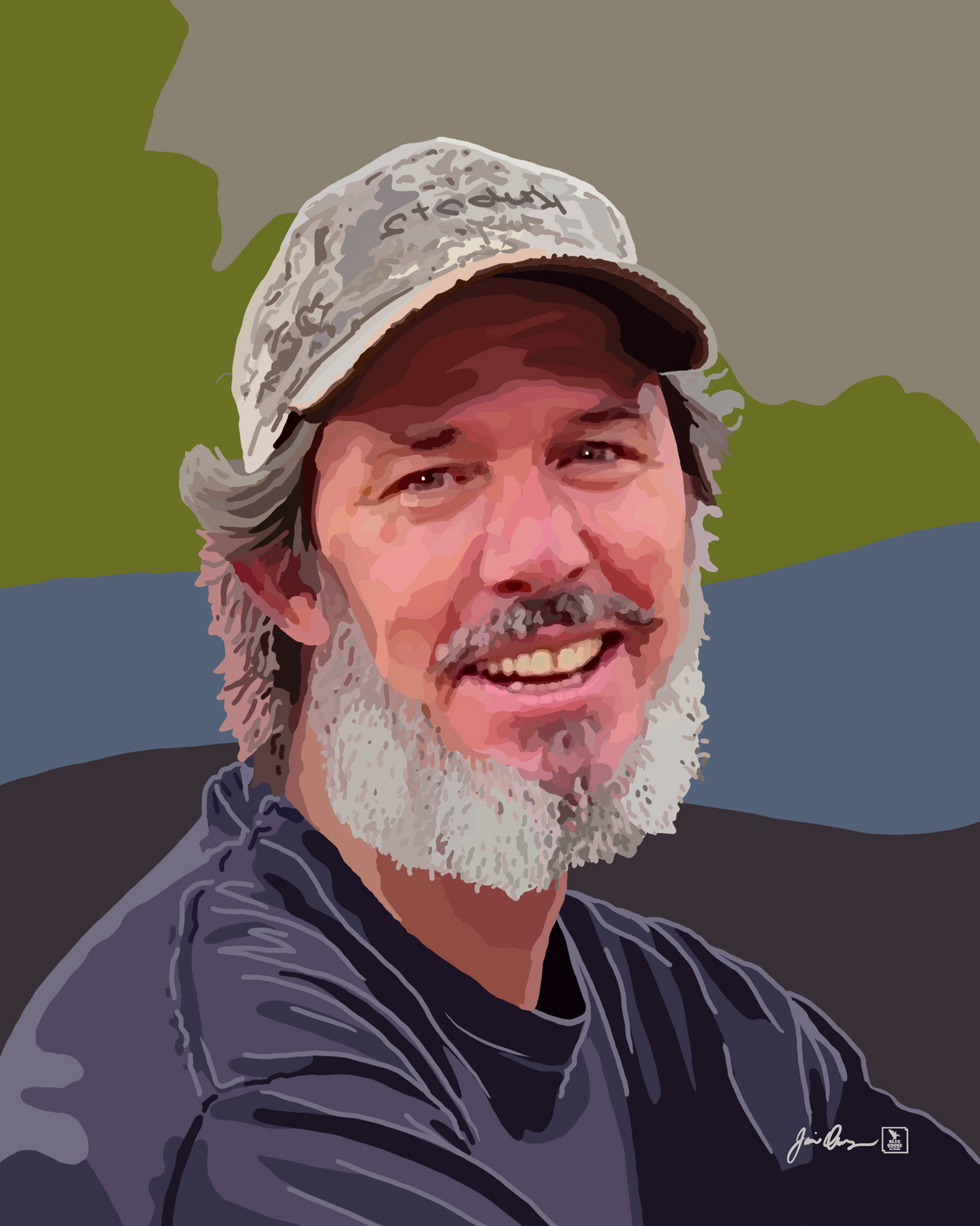 Individual portraits in color multi-media